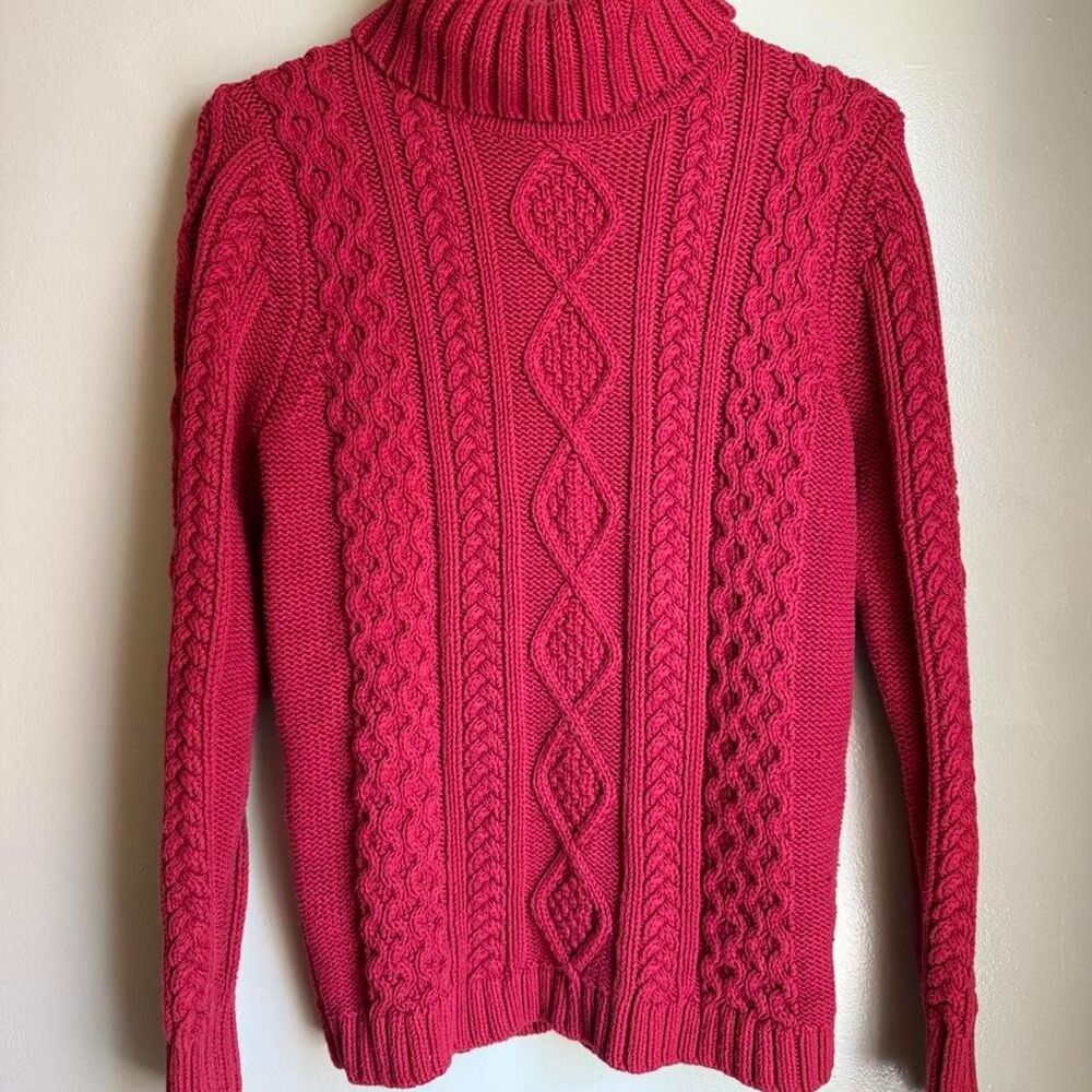 Eddie-bauer Women's Pink and Red Jumper